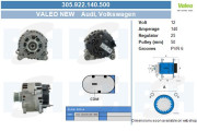 305.922.140.500 Alternátor Valeo Reman BV PSH