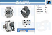 205.563.200.500 Alternátor Valeo Reman BV PSH