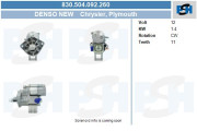 556.019.140.311 Alternátor Denso Reman BV PSH