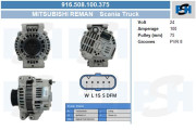 575.009.050.500 Alternátor Valeo Reman BV PSH