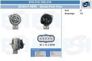 916.510.100.210 Alternátor Bosch New BV PSH