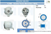 556.034.140.010 Alternátor +Line BV PSH