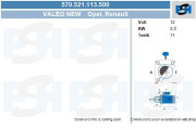 570.521.113.500 żtartér Valeo Reman BV PSH