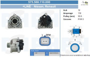 575.568.110.000 Alternátor +Line BV PSH