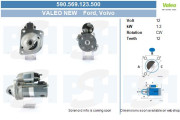 590.569.123.500 żtartér Valeo Reman BV PSH