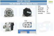 595.561.150.500 Alternátor Valeo Reman BV PSH