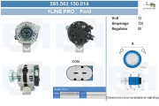 595.562.150.014 Alternátor TWA Reman BV PSH