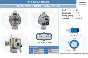 816.510.110.370 Alternátor Prestolite Reman BV PSH