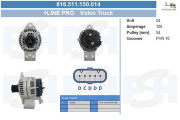 816.511.150.014 Alternátor TWA Reman BV PSH