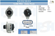 816.518.120.014 Alternátor TWA Reman BV PSH