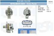 816.525.110.370 Alternátor Prestolite Reman BV PSH