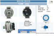 835.519.120.010 Alternátor +Line BV PSH