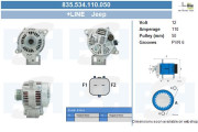 835.534.110.050 Alternátor +Line BV PSH