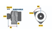 0 120 465 017 Alternátor BOSCH