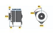 0 120 468 051 Alternátor BOSCH