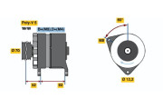 0 120 468 126 Alternátor BOSCH