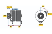 0 120 469 028 Alternátor BOSCH