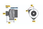 0 120 485 047 Alternátor BOSCH