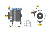 0 120 488 182 Alternátor BOSCH