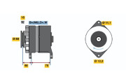 0 120 488 195 Alternátor BOSCH