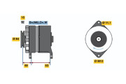 0 120 488 284 Alternátor BOSCH