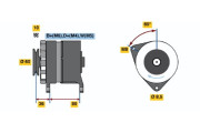 0 120 489 347 Alternátor BOSCH