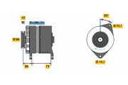 0 120 489 348 Alternátor BOSCH