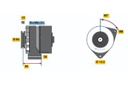 0 120 489 476 Alternátor BOSCH