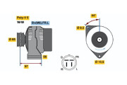 0 123 115 009 Alternátor BOSCH