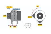 0 986 040 860 Alternátor BOSCH