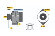 0 123 315 020 Alternátor BOSCH