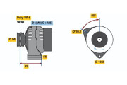 0 986 041 110 Alternátor BOSCH