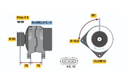 0 123 515 022 Alternátor BOSCH