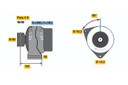 0 123 510 051 Alternátor BOSCH