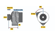 0 123 520 008 Alternátor BOSCH