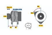 0 124 315 014 Alternátor BOSCH