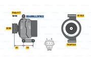 0 124 315 019 Alternátor BOSCH