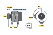 0 124 325 022 Alternátor BOSCH