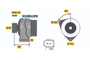 0 124 325 045 Alternátor BOSCH