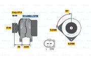 0 124 325 088 Alternátor BOSCH