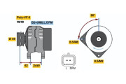 0 986 046 280 Alternátor BOSCH