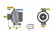 0 125 711 045 Alternátor BOSCH