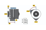 0 986 030 580 Alternátor BOSCH