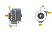 0 986 030 670 Alternátor BOSCH