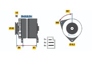 0 986 033 220 Alternátor BOSCH