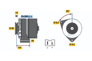 0 986 031 831 Alternátor BOSCH