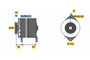 0 986 034 390 Alternátor BOSCH