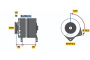 0 986 034 490 Alternátor BOSCH