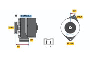 0 986 034 761 Alternátor BOSCH