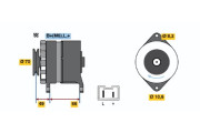 0 986 034 801 Alternátor BOSCH